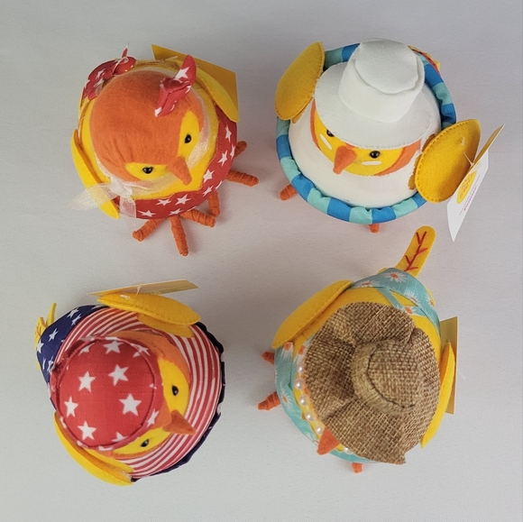 Target 2022 Sun Squad Summer Featherly Friend Birds Set 4 Pool July Swimsuit Hat - Picture 7 of 12